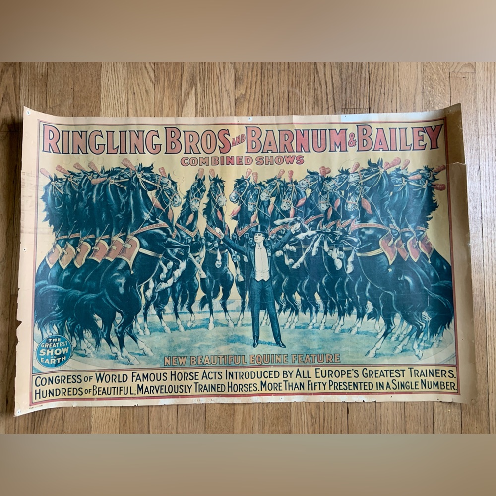 Vintage Barnum & Bailey Circus Poster